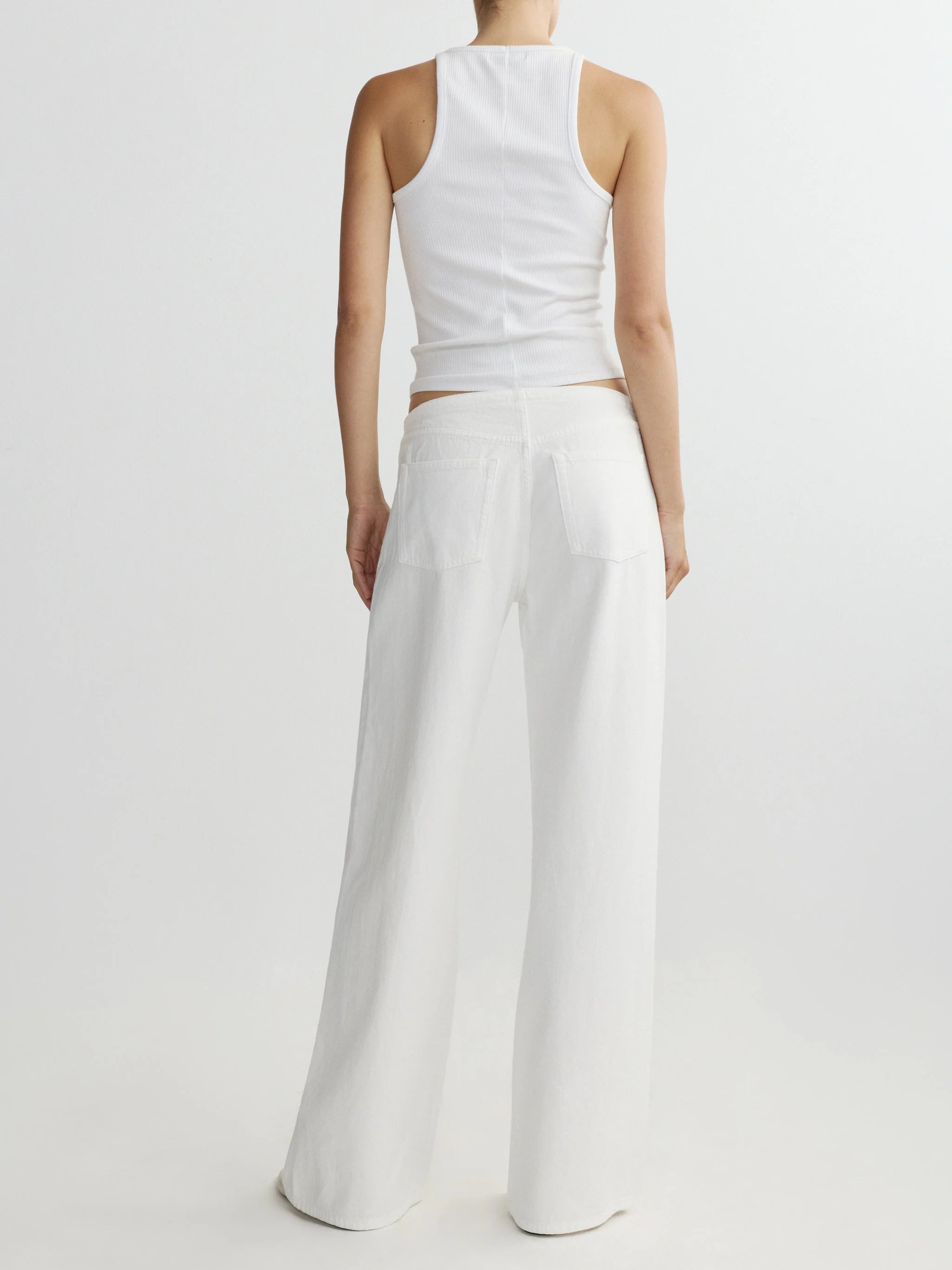 Sienna Low-Slung Wide Leg - White Aura-DL1961-Happy on Main