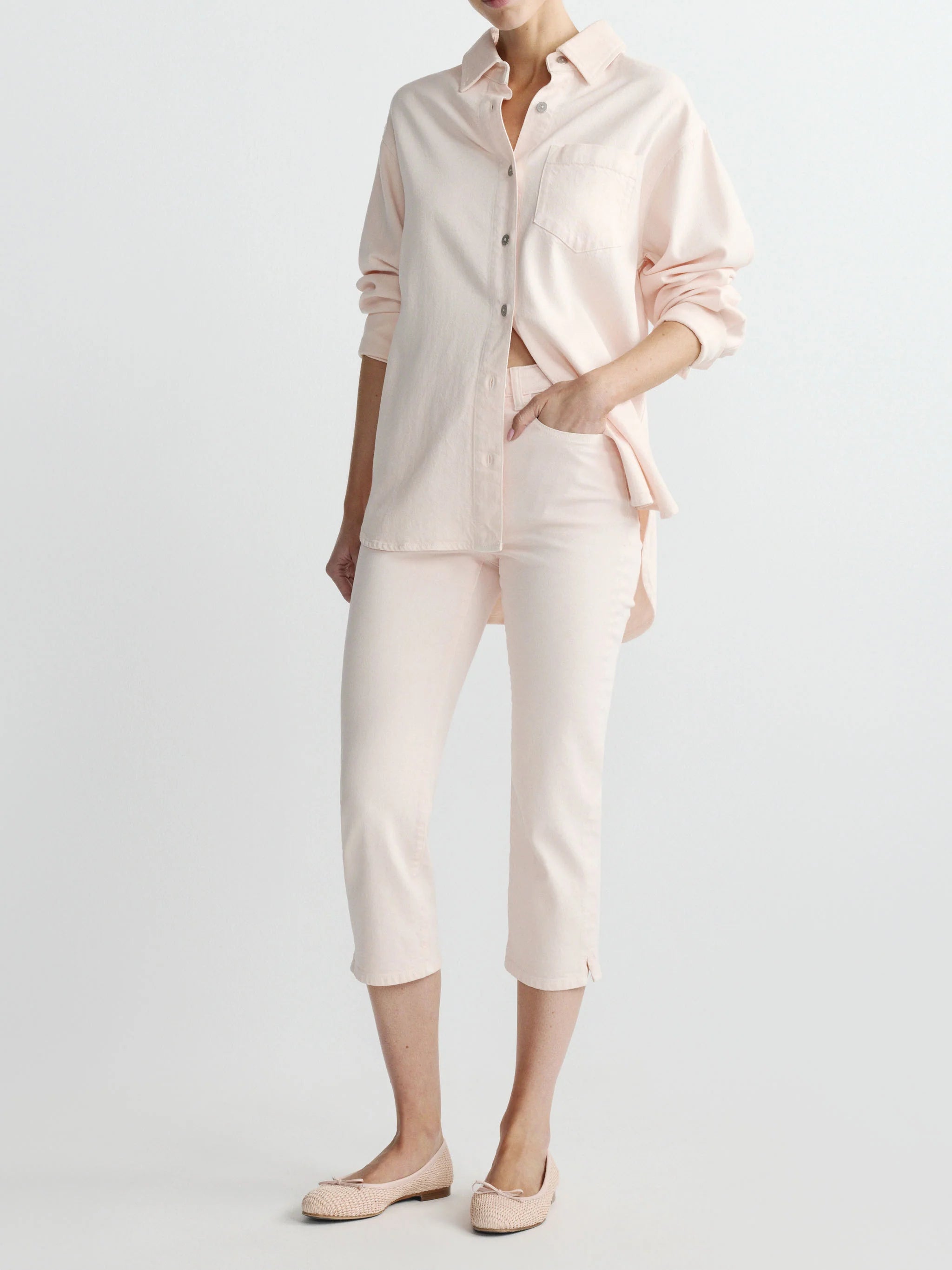 Faye Oversized Shirt - Ballet Aura-DL1961-Happy on Main