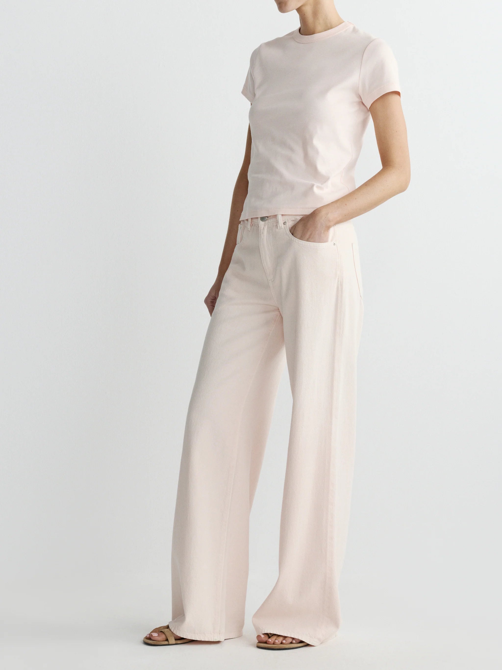 Alex Baggy Wide Leg Low Rise 32” - Ballet Aura-DL1961-Happy on Main