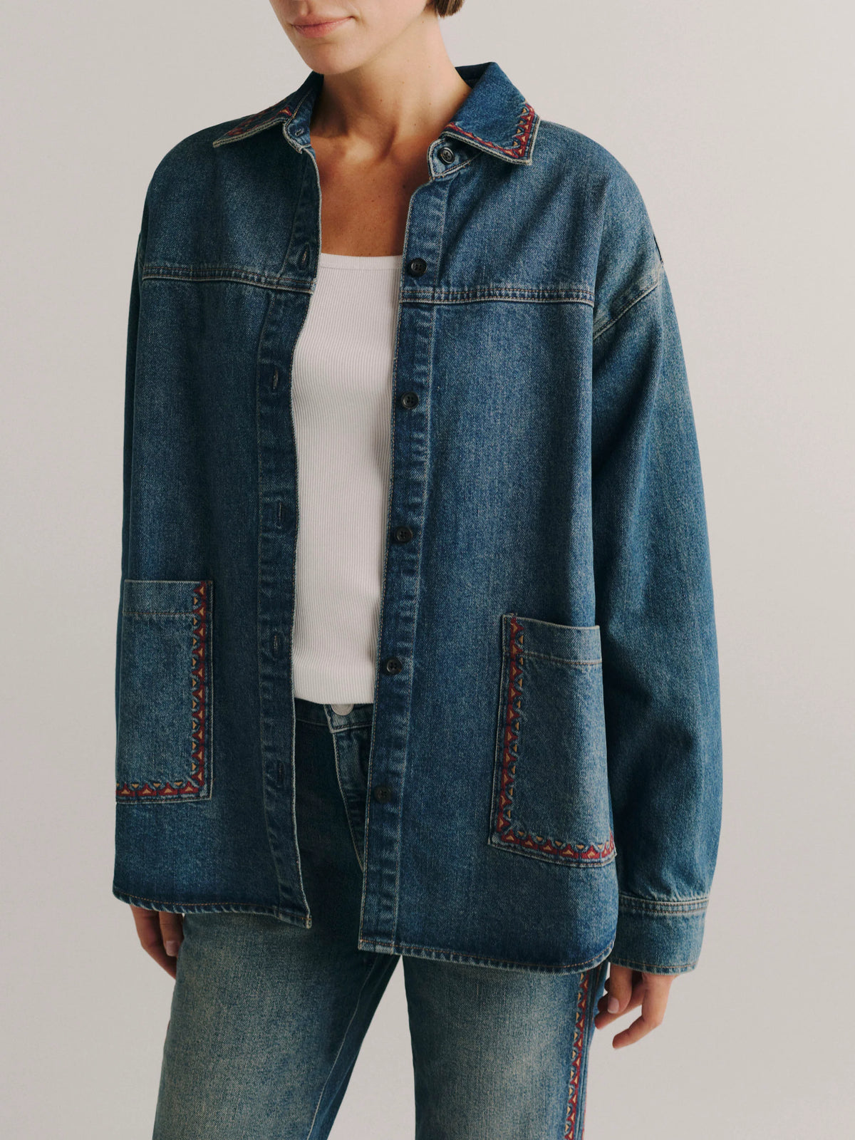 Addison Overshirt - Eternal Embroidery