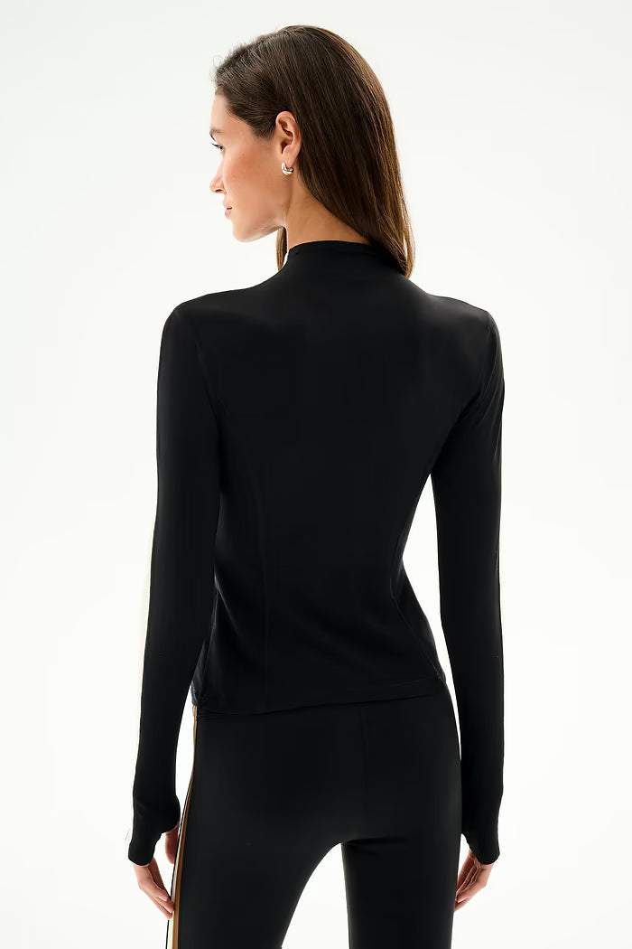 Isabelle Airweight Lite Mock Neck - Black/Creme-Splits59-Happy on Main