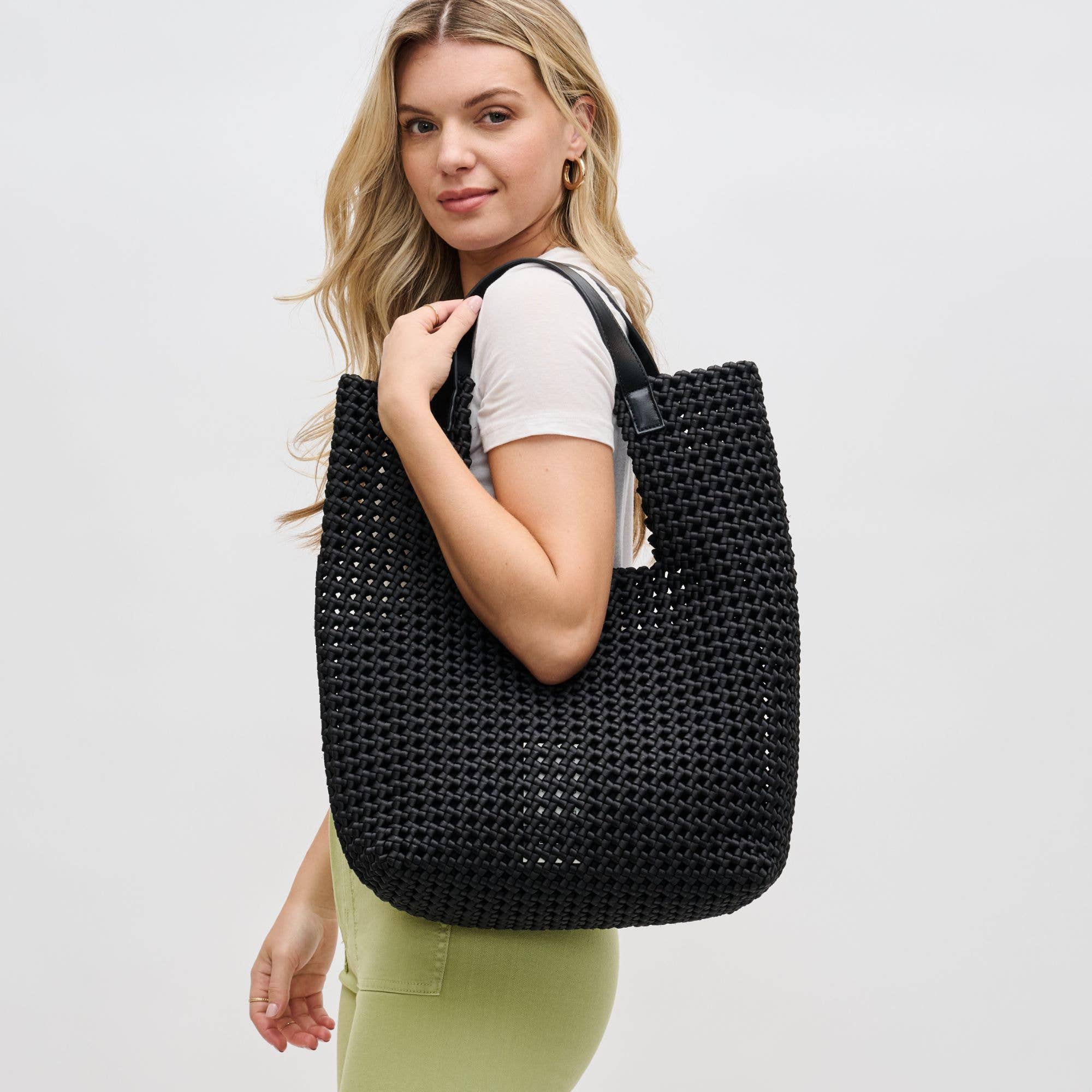 Zenith Zen - Hand Woven Knot Tote-Handbags-Happy on Main