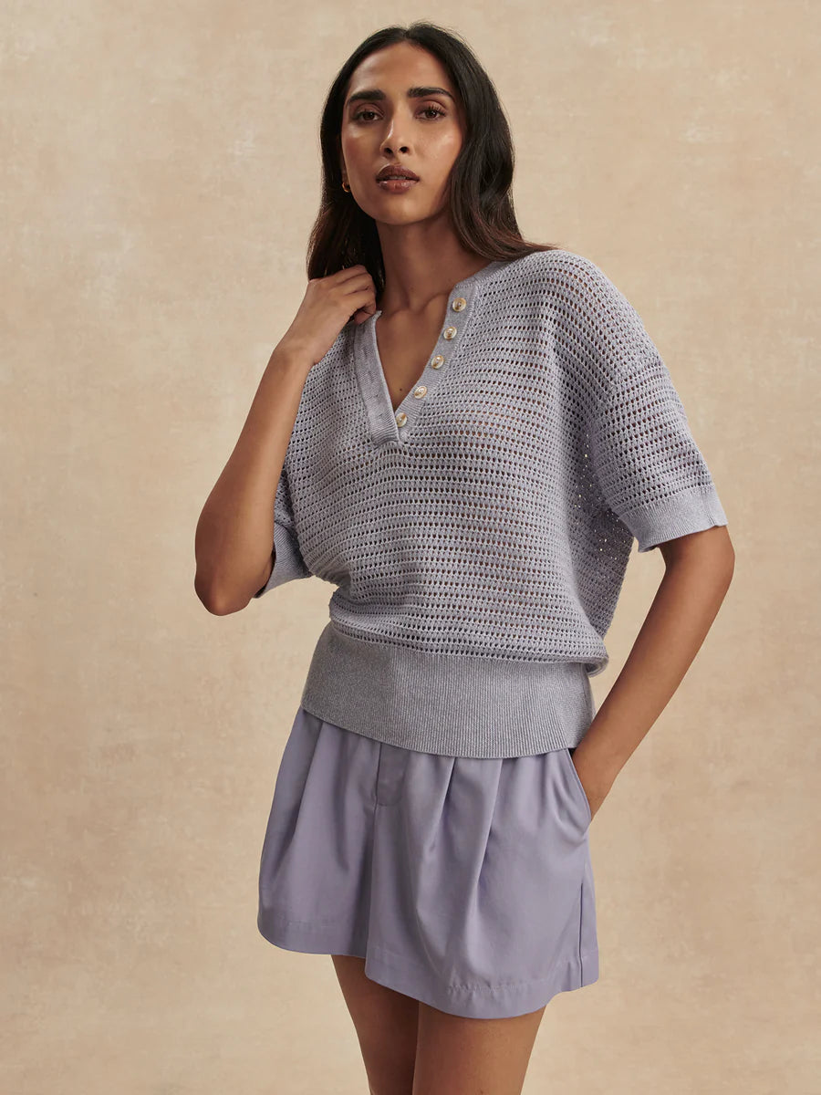 Callie Knit Top - Thistle Down-Varley-Happy on Main