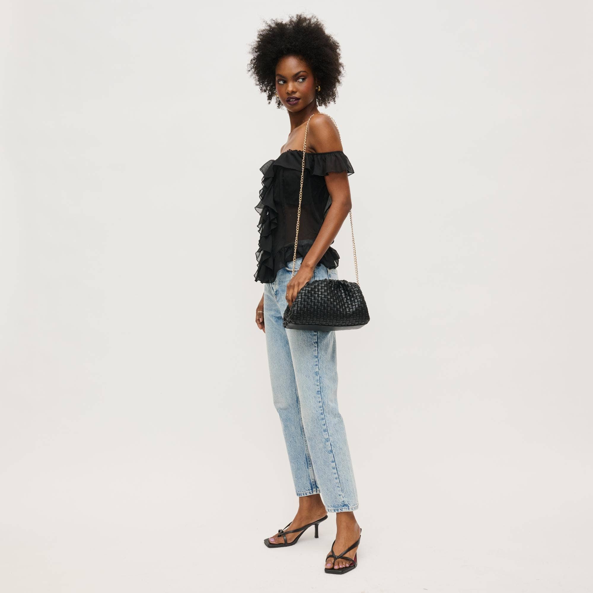 Tate Woven Frame Clutch-Urban Expressions-Happy on Main