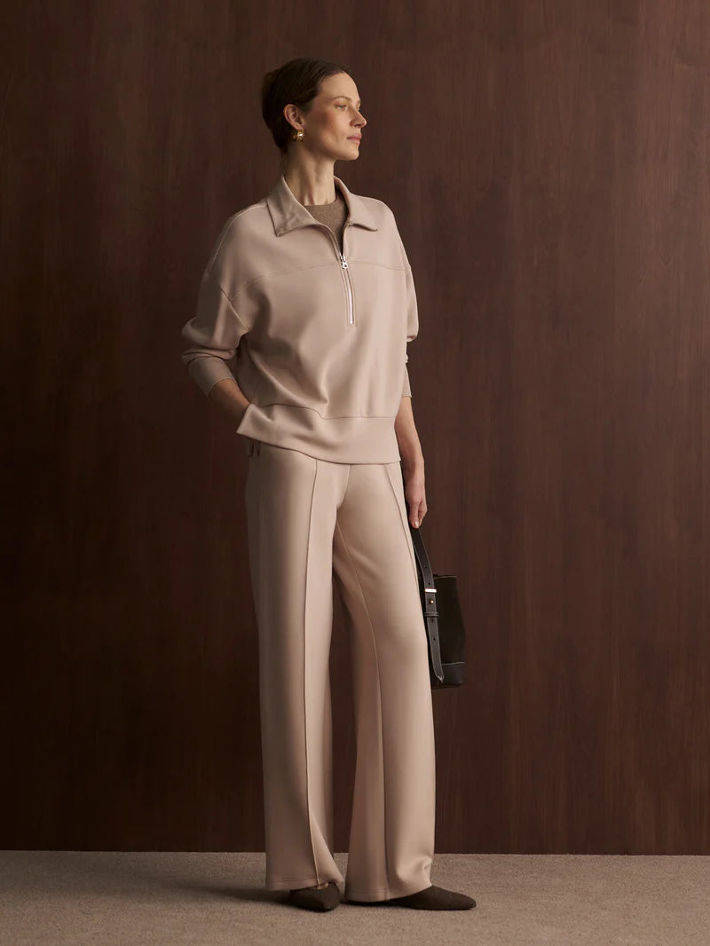 The Wide Leg Pant 30 - Mushroom-Varley-Happy on Main