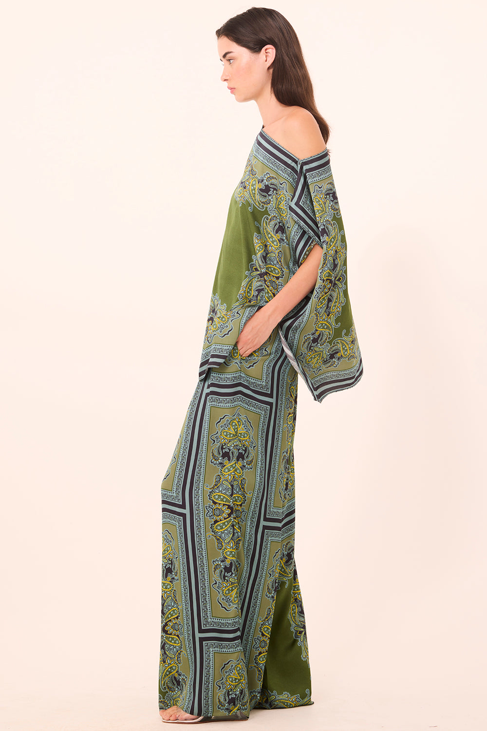 Selena Pant - Moss Scarf-MISA-Happy on Main