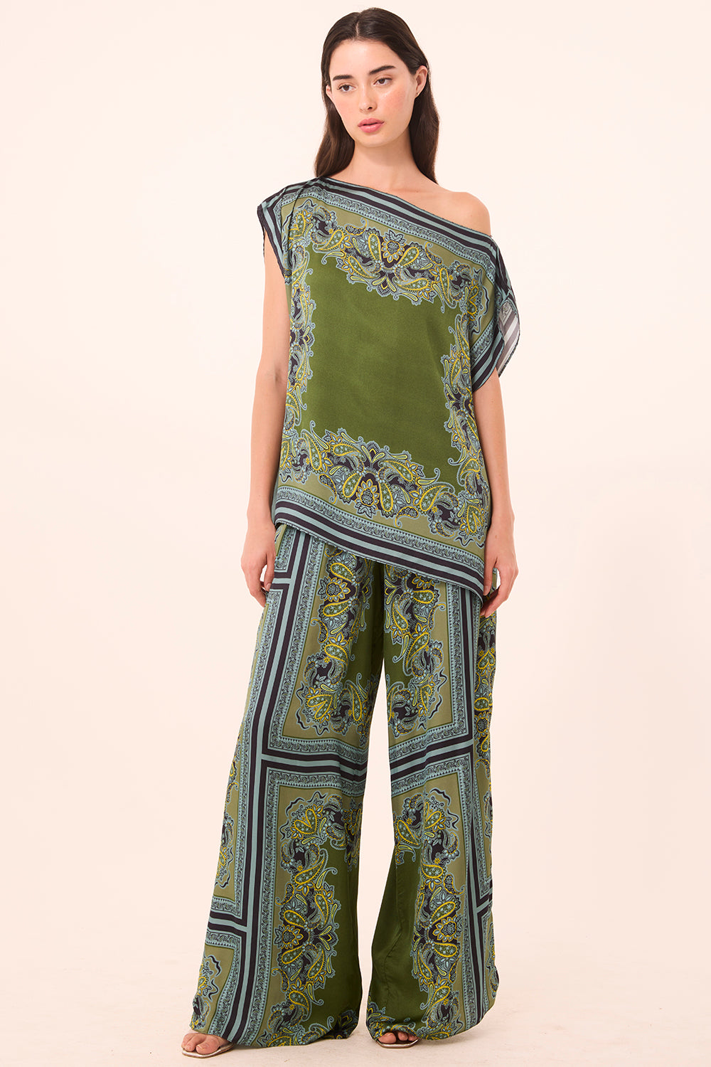 Selena Pant - Moss Scarf-MISA-Happy on Main