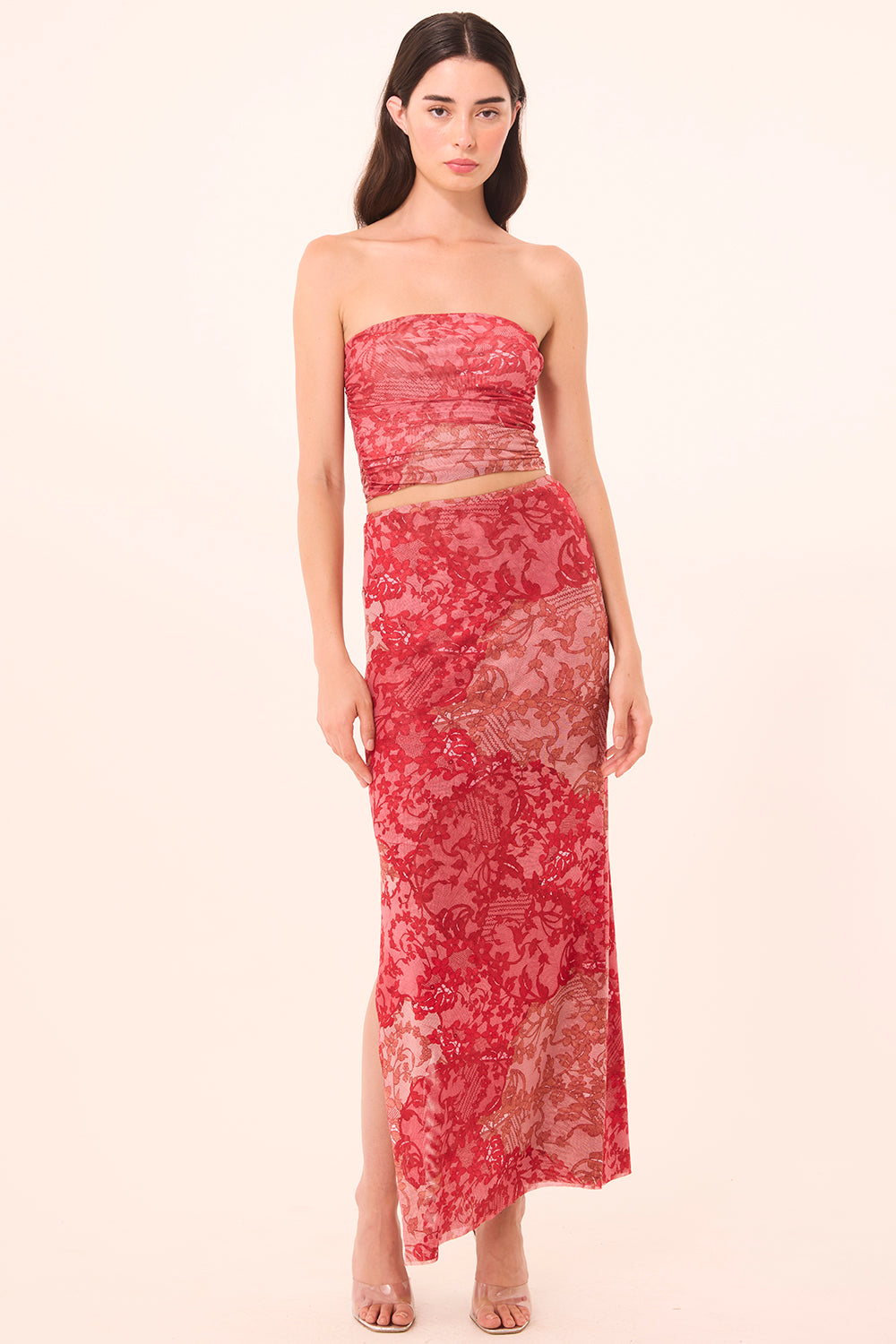 Alaya Skirt - Patchwork Lace-MISA-Happy on Main