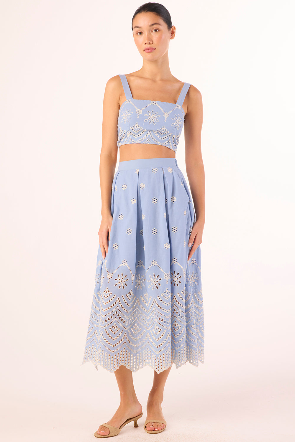 Lois Top - Periwinkle Scallop-MISA-Happy on Main