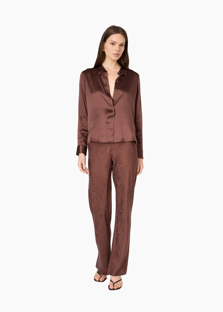 Crosby Blouse - Chocolate-Cami NYC-Happy on Main