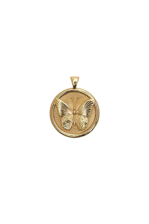 FREE JW Small Pendant Coin - 16-18" Beaded Satellite Chain-Jane Win-Happy on Main