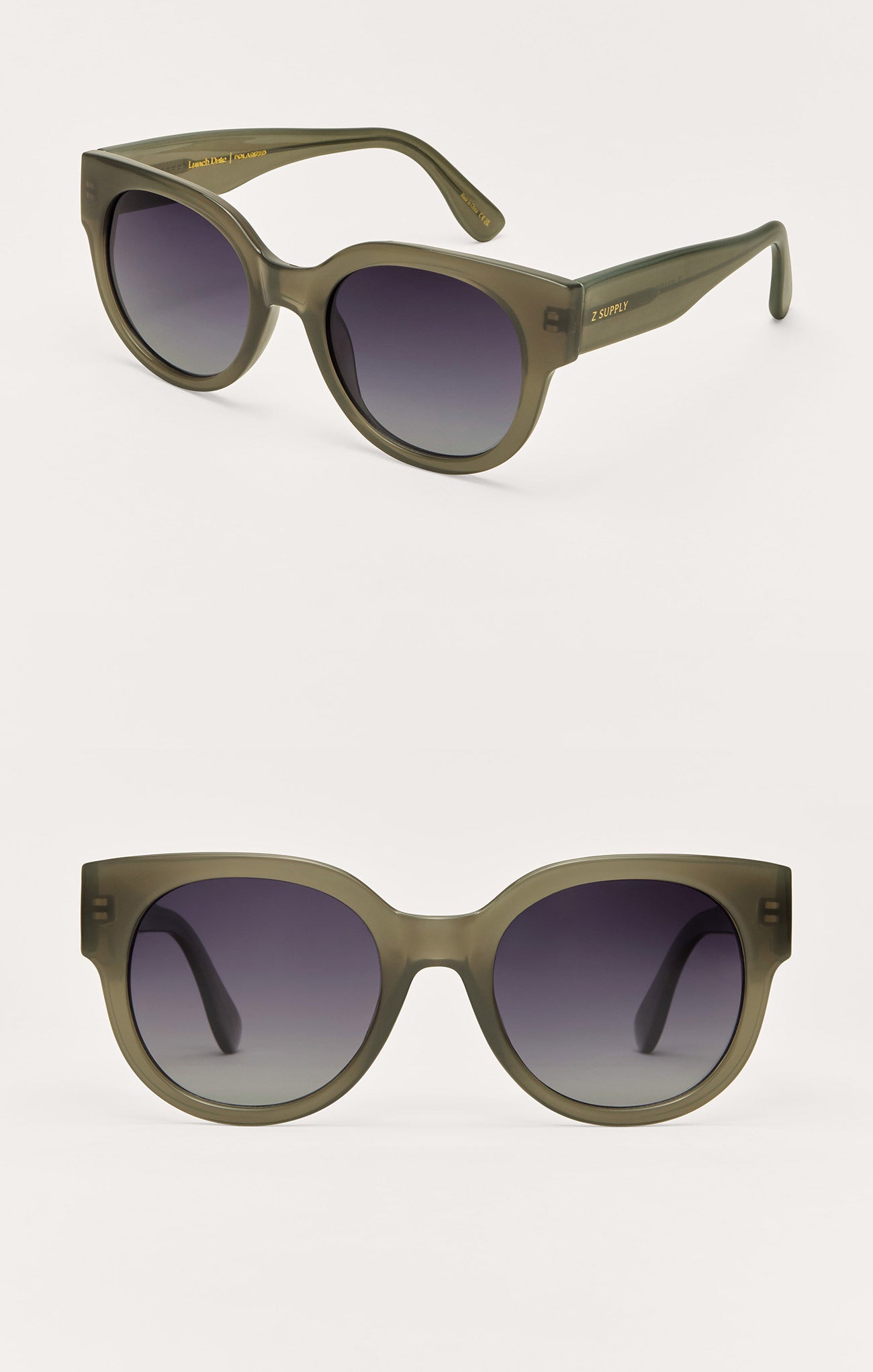 Lunch Date Olive - Gradient Polarized