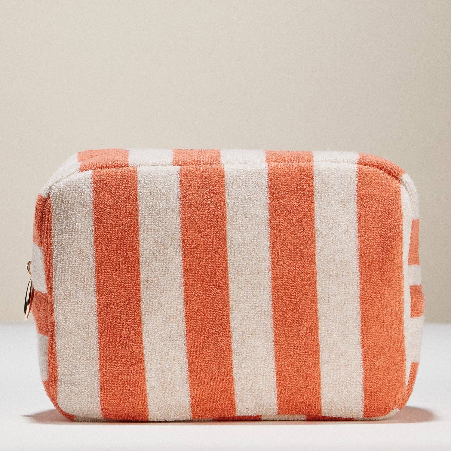 Striped Terry Fabric | Travel Pouch-Frem-Happy on Main