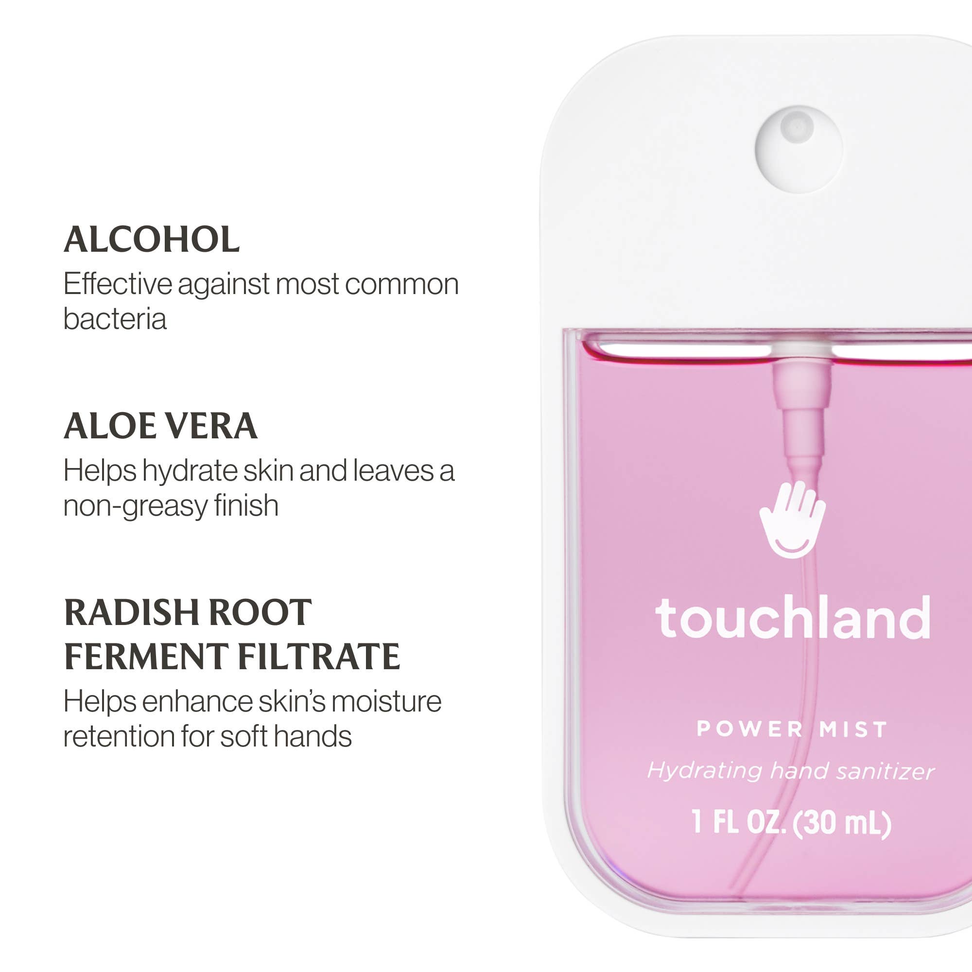 Berry Bliss Power Mist Hydrating Hand Sanitizer-Touchland-Happy on Main