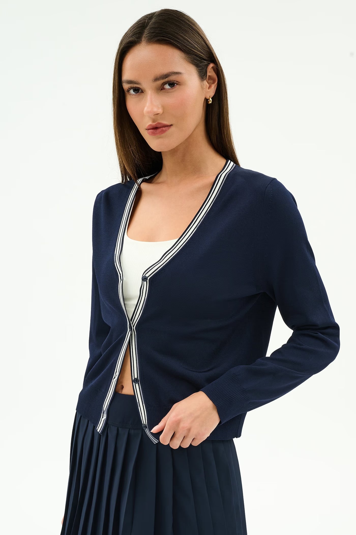 Bekah Knit Cardigan - Indigo/White-Splits59-Happy on Main