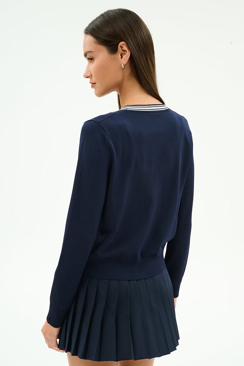 Bekah Knit Cardigan - Indigo/White-Splits59-Happy on Main
