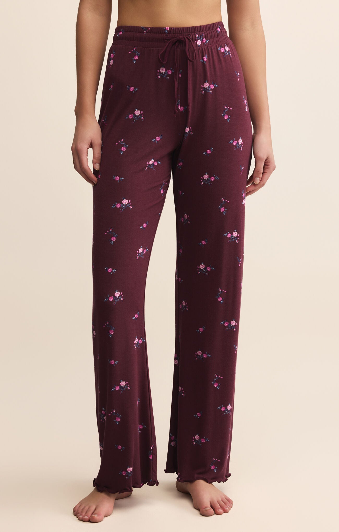At Ease Ditsy Pant-Athleisure-Happy on Main