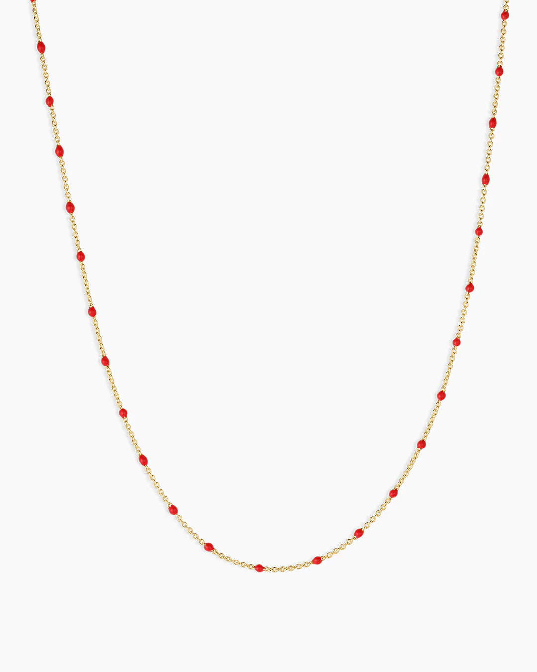 Capri Necklace - Gold / Red-Gorjana-Happy on Main