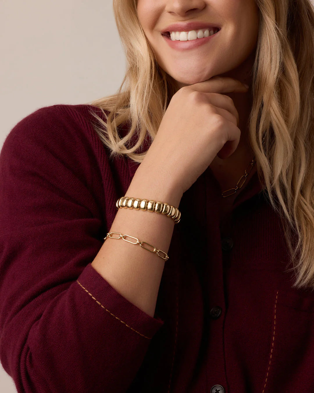 Zoey Statement Link Bracelet-Gorjana-Happy on Main