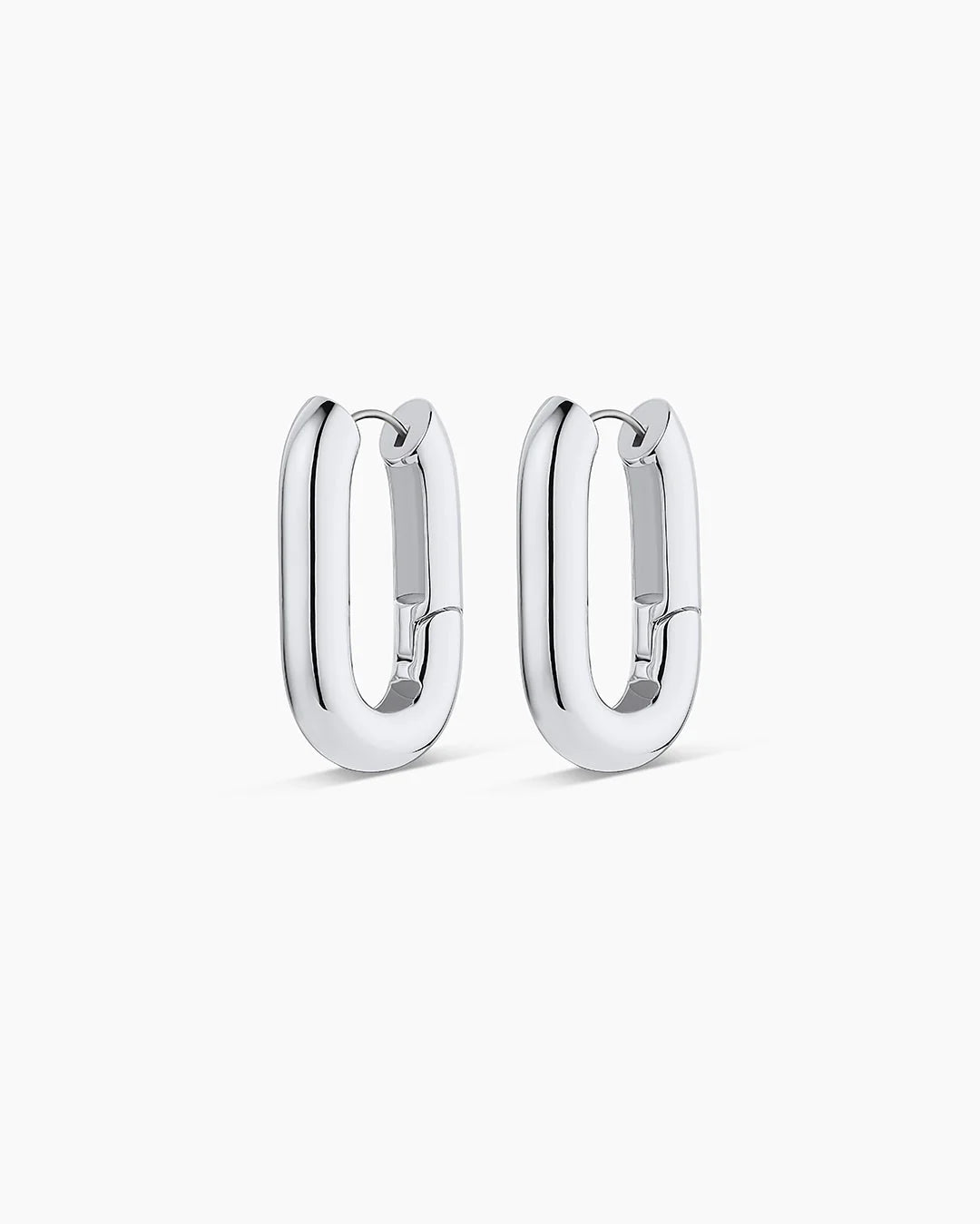 Zoey Statement Hoops - Silver-Gorjana-Happy on Main