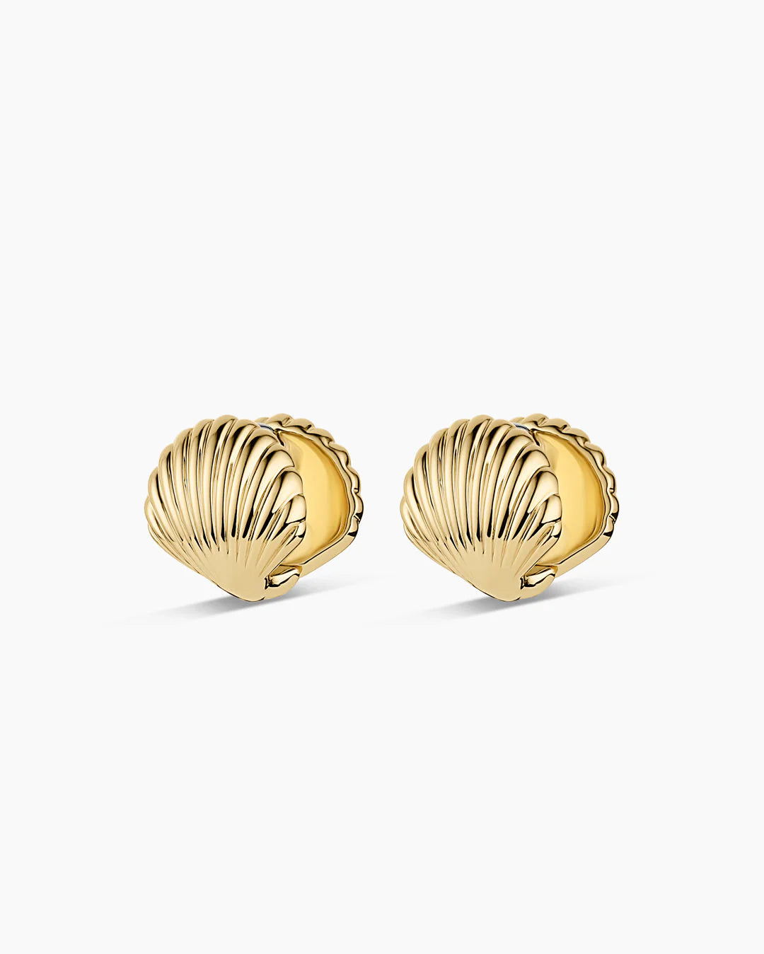 Scallop Wrap Huggies - Gold-Gorjana-Happy on Main