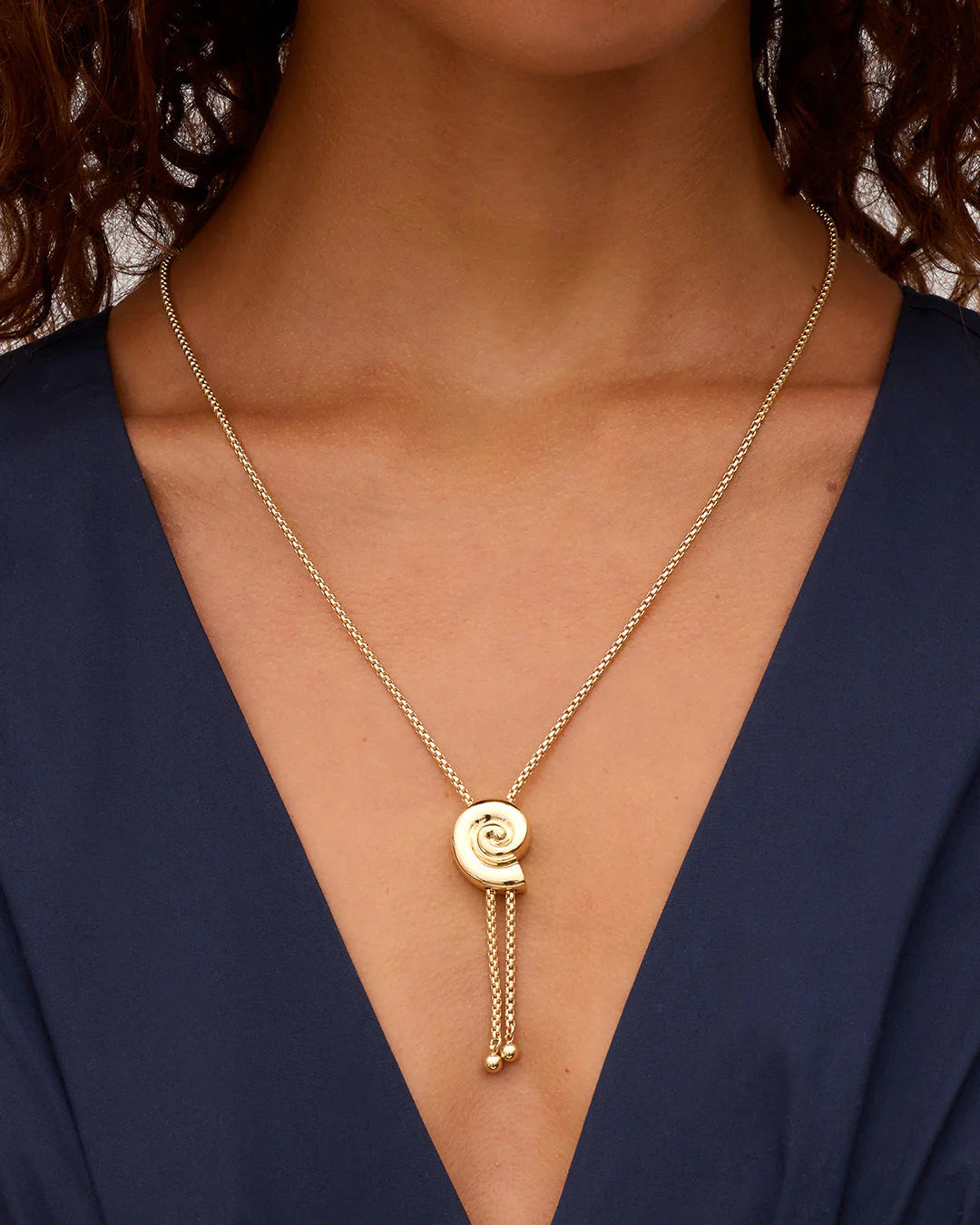 Nautilus Bolo Necklace - Gold-Gorjana-Happy on Main
