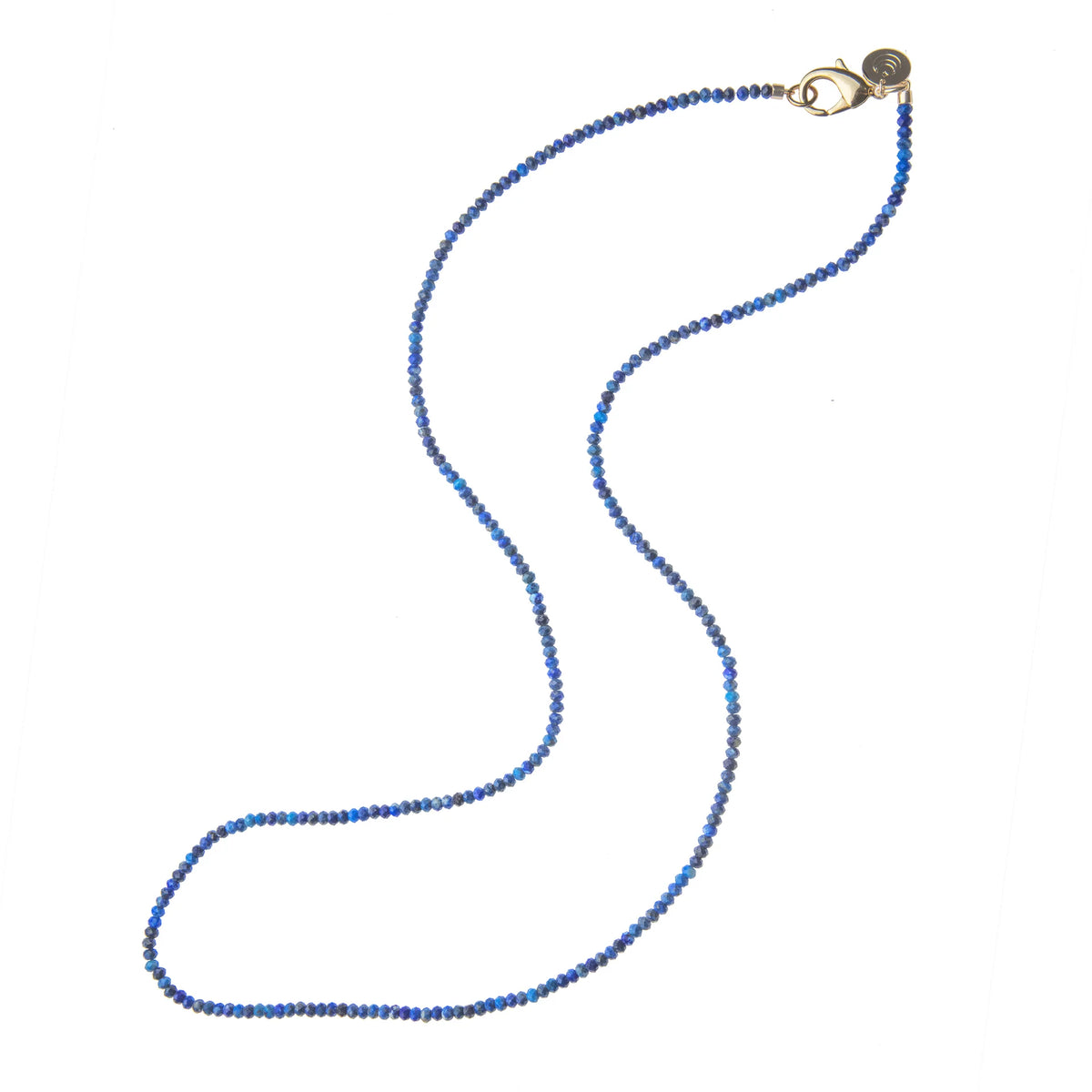 Double Wrap Diamond Cut Beaded Necklace - Lapis-Jane Win-Happy on Main