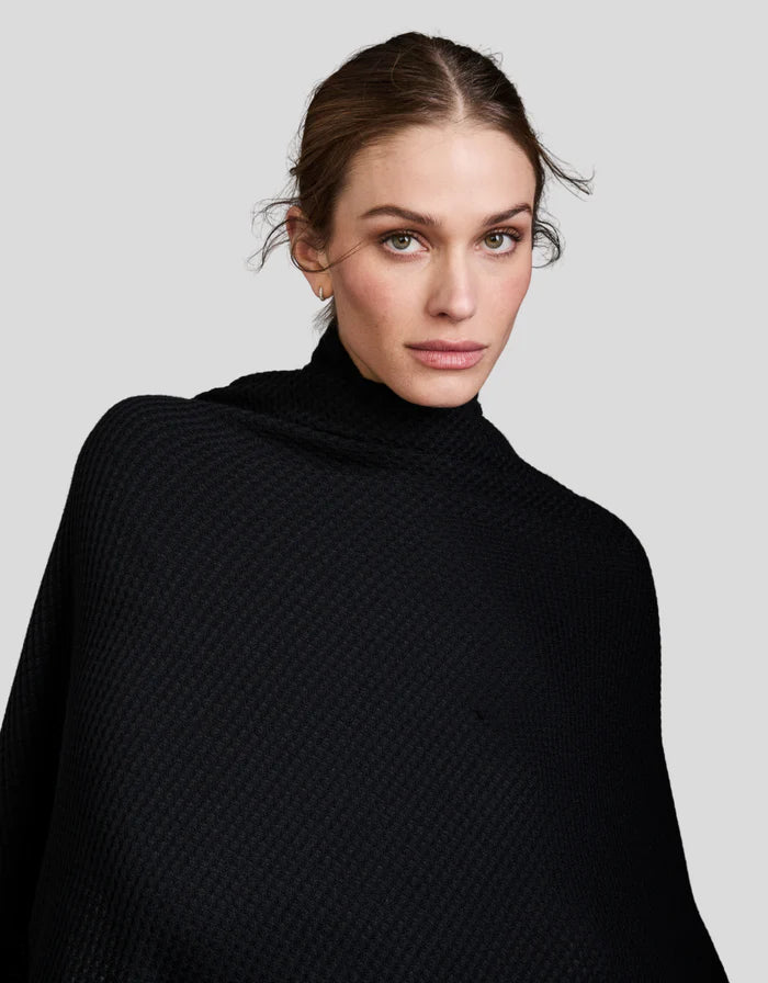 Big Sky Wrap - Black-Maison Wheat-Happy on Main