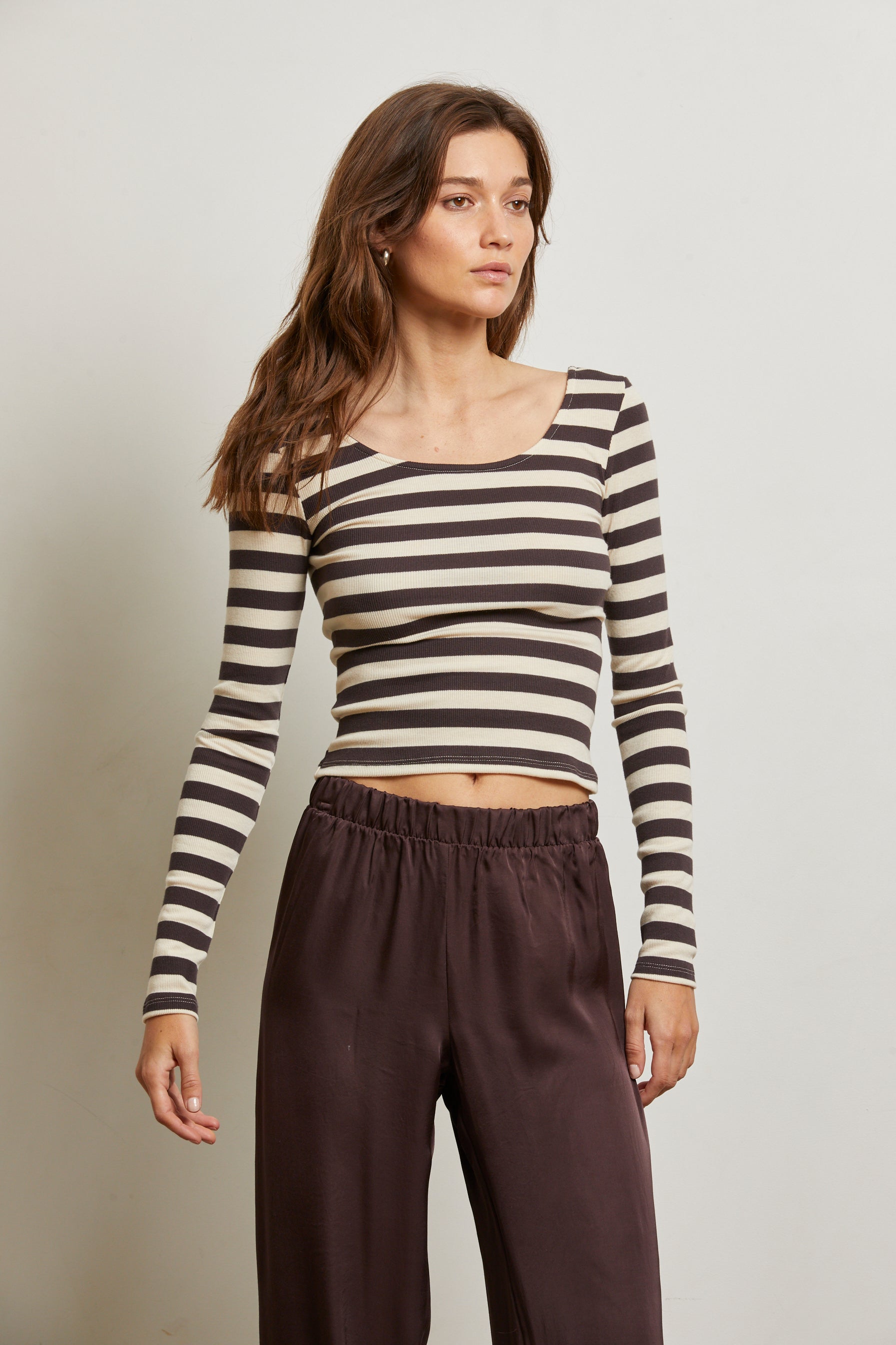 Anya Luxe Rib Long Sleeve-Casual Tops-Happy on Main