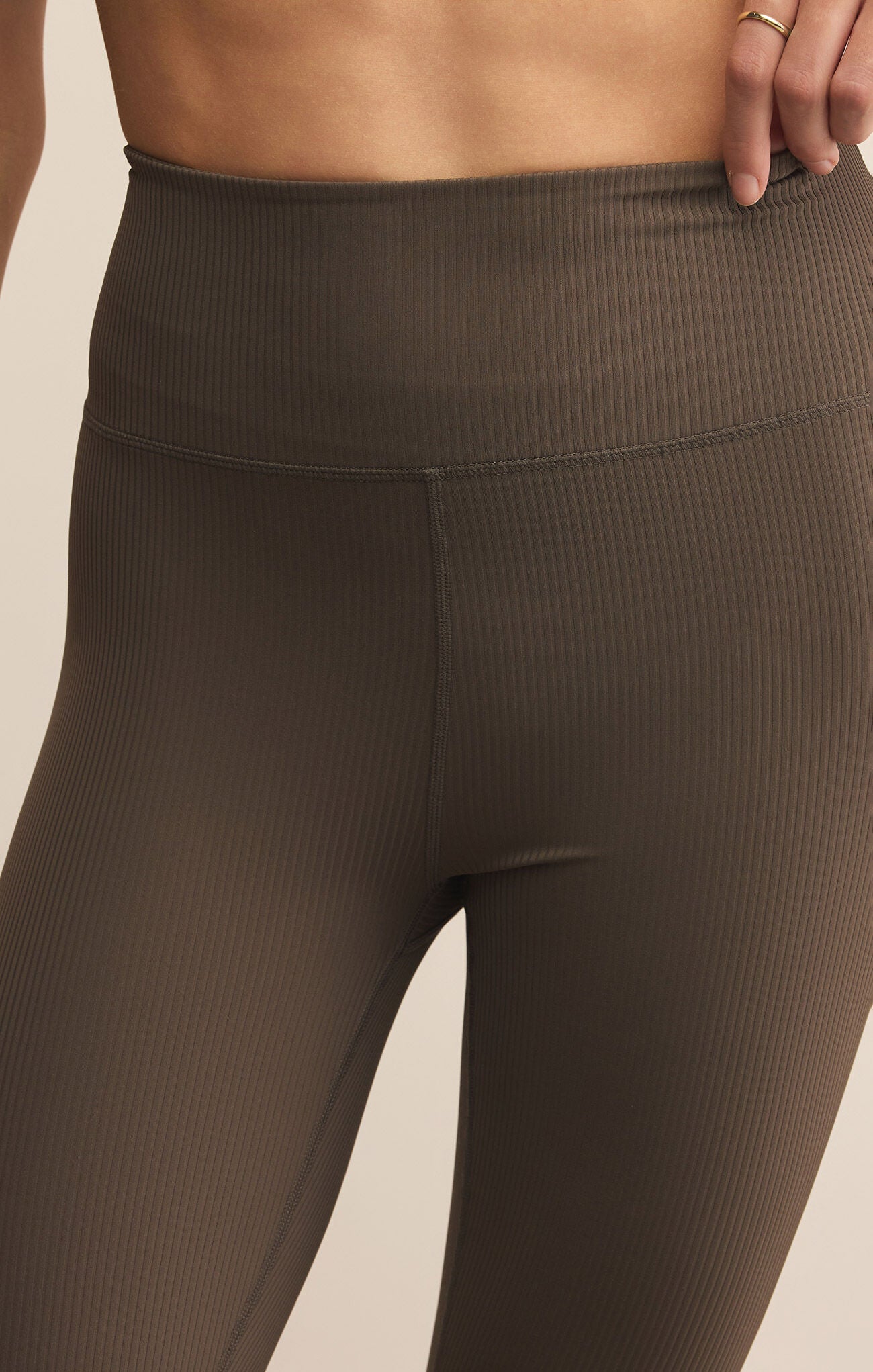 Sporty Ribbed 7/8 Legging-Athleisure-Happy on Main