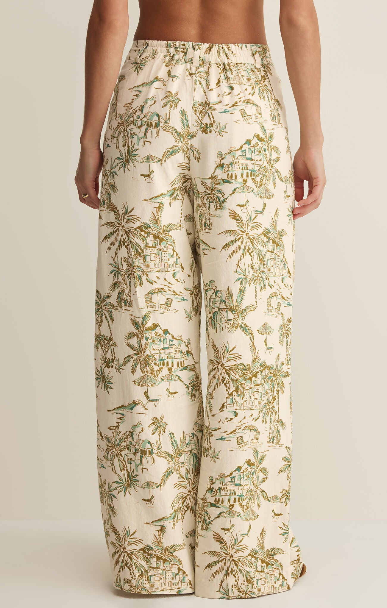 Overlook Tiki Tide Linen Pant - Island Coconut-Z Supply-Happy on Main