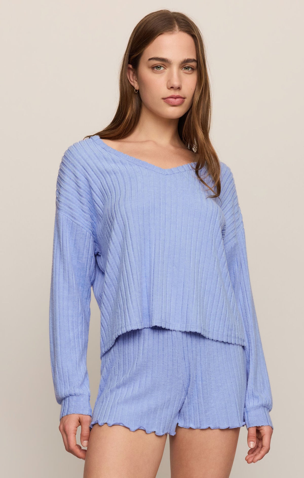 Daydreamer Soft V LS Top - Crystal Blue-Z Supply-Happy on Main