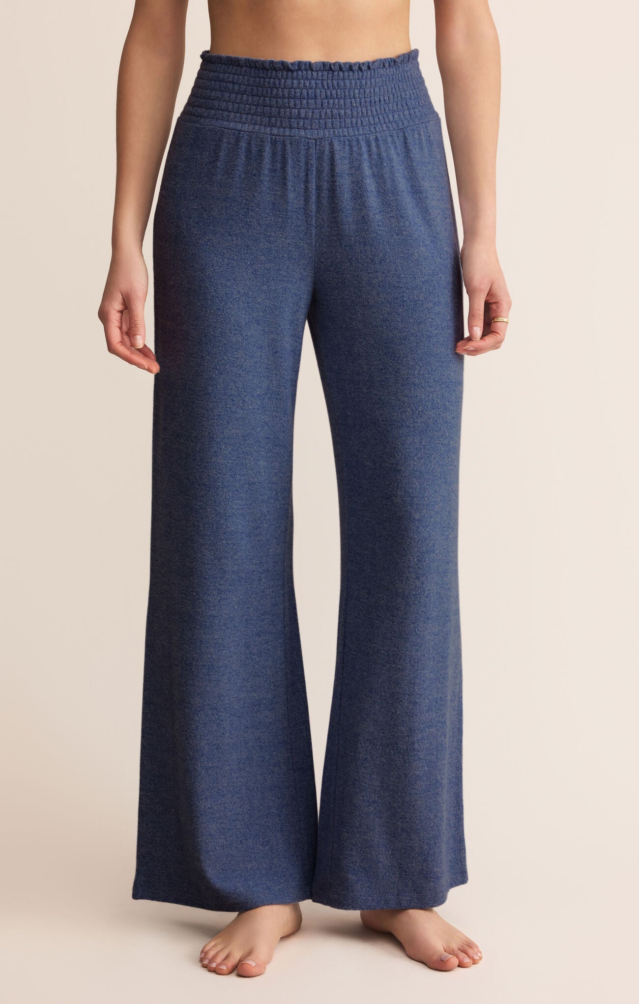 Dawn Smocked Pant - True Navy-Z Supply-Happy on Main