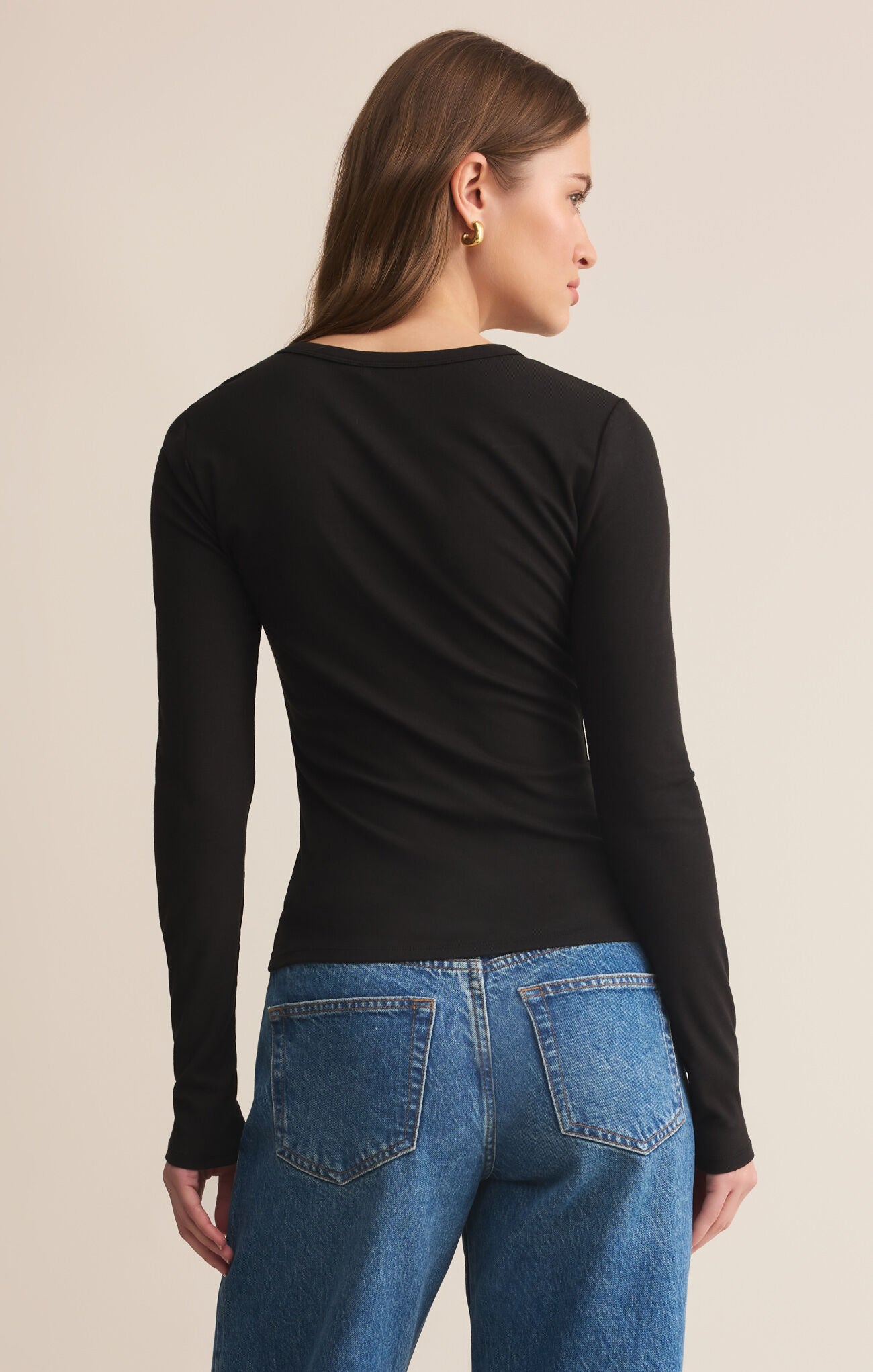 Second Skin Crew LS-Casual Tops-Happy on Main