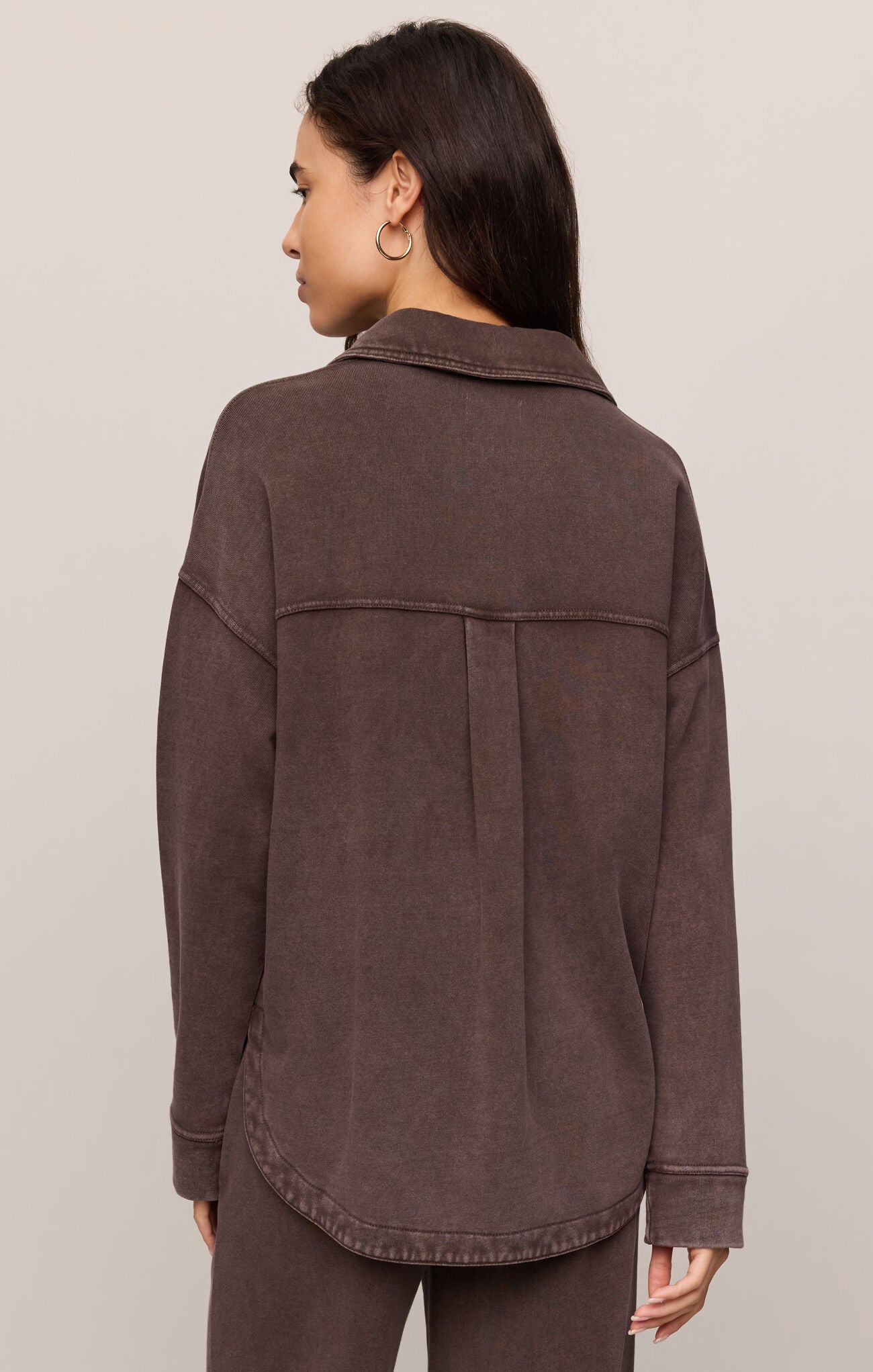 All Day Knit Jacket - Dark Chocolate-Z Supply-Happy on Main