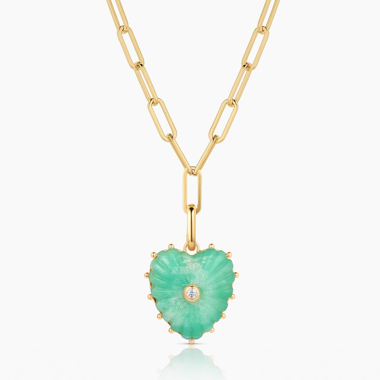 Malene Chrysoprase Clip Necklace-Happy on Main