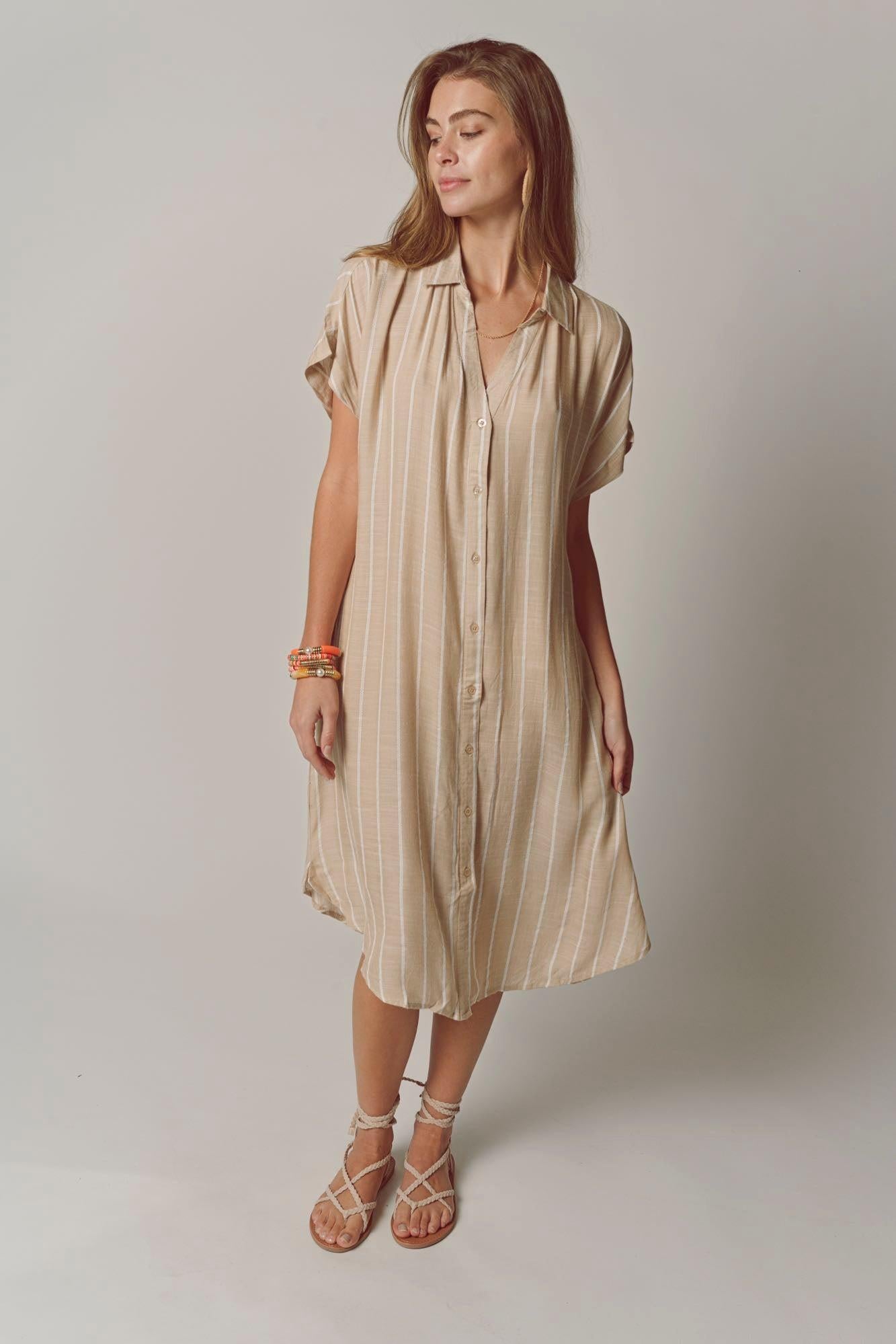 The Shirt Dress-Dressy Dresses-Happy on Main