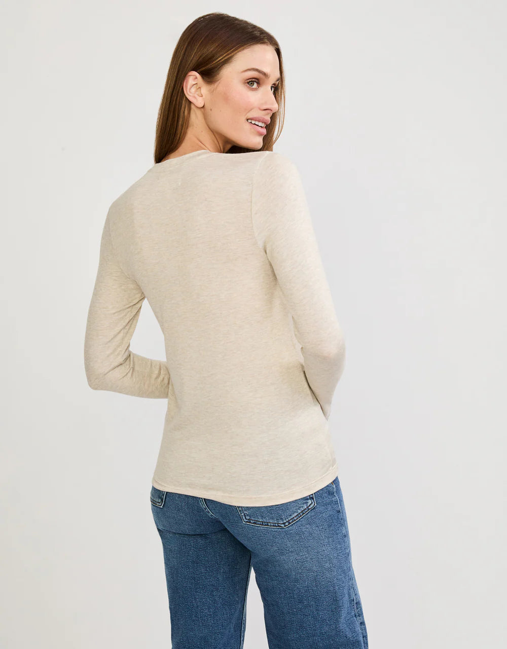 Chicago Long Sleeve - Oatmeal-Maison Wheat-Happy on Main