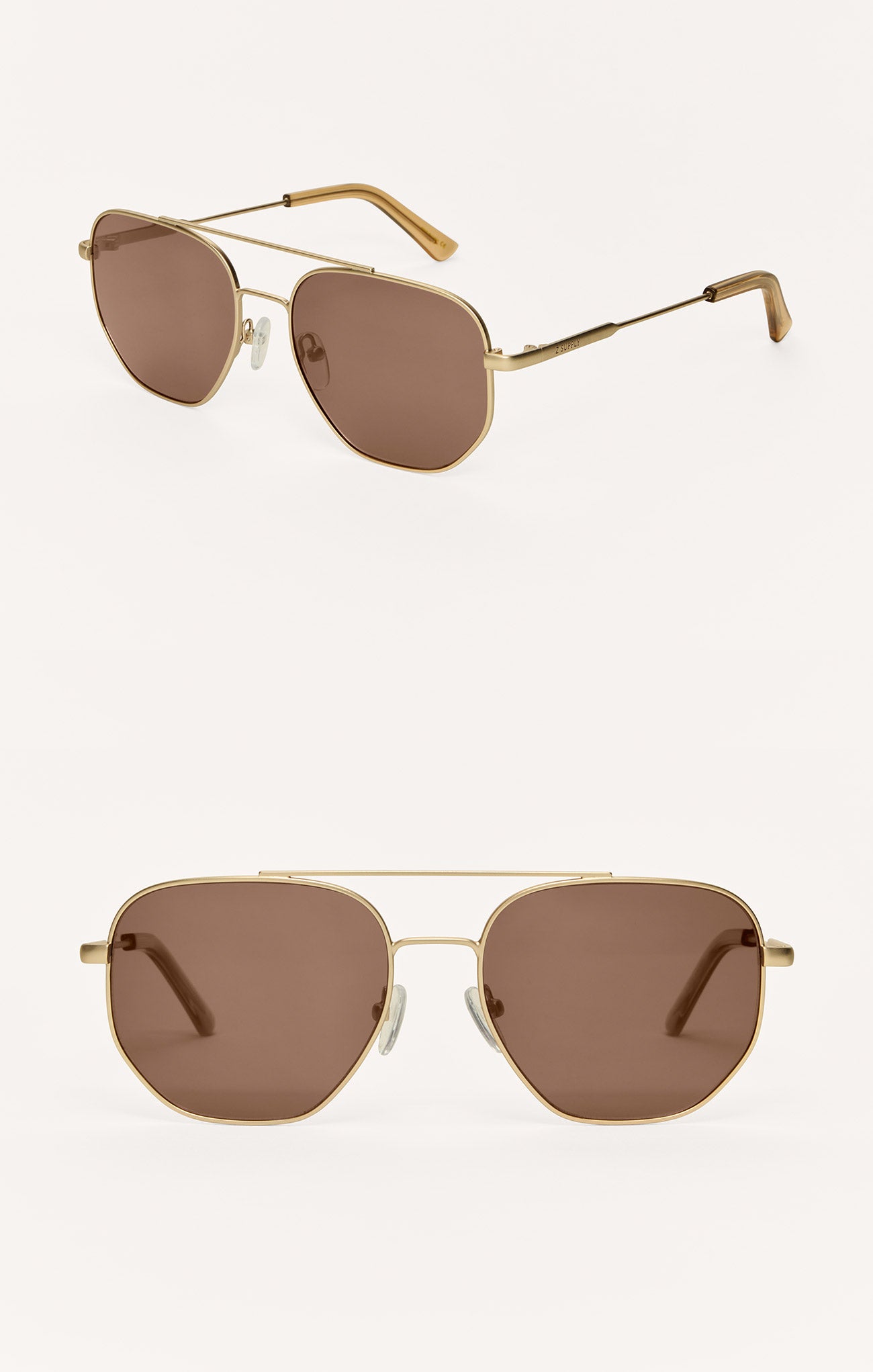 Highway Satin Gold - Brown Polarized-Z Supply-Happy on Main