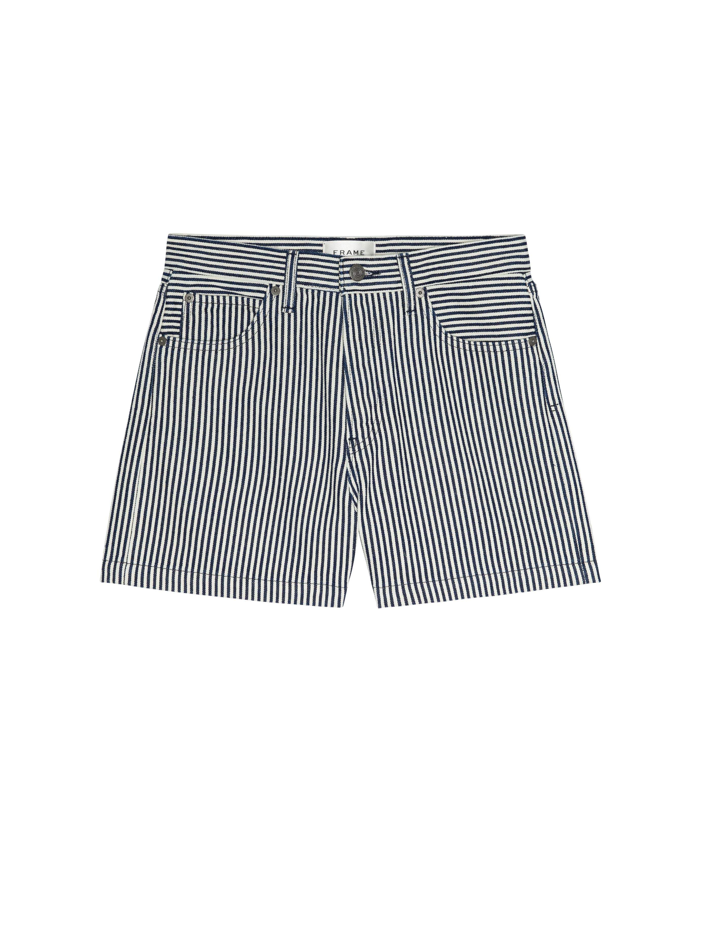 The Everyday Short - Navy Stripe-Frame-Happy on Main