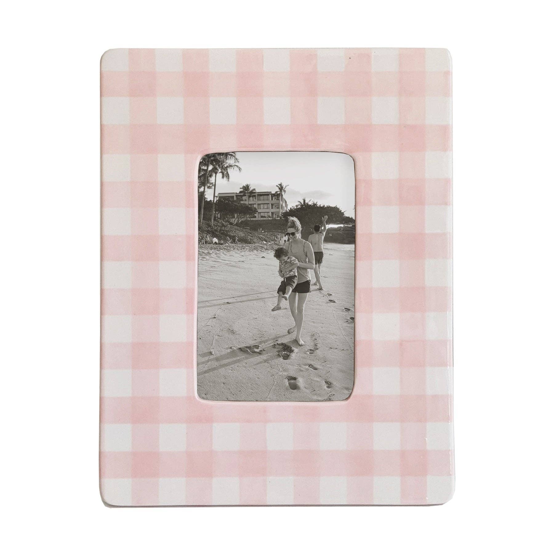 Gingham Photo Frame-Home Decor-Happy on Main