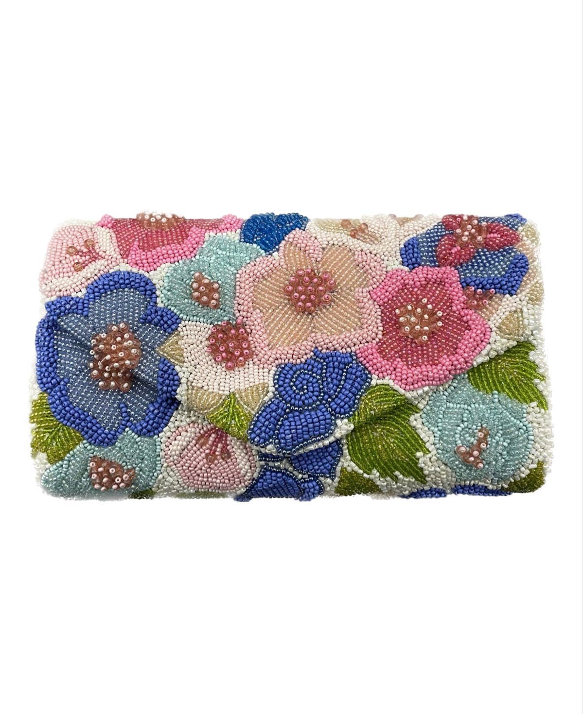 Senv Raised Flowers White/ Op Peri-Handbags-Happy on Main