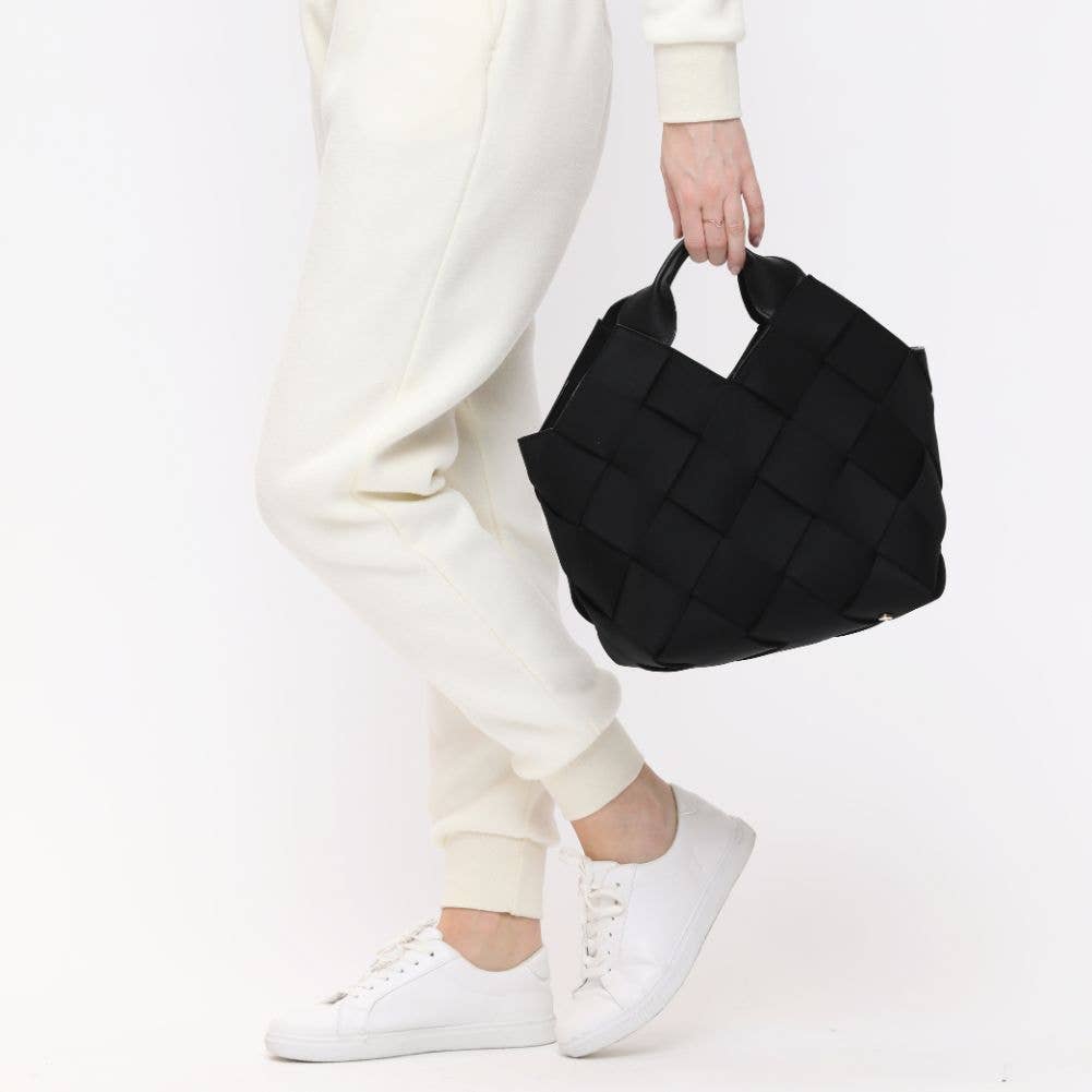 Resilience - Woven Neoprene Tote-Handbags-Happy on Main