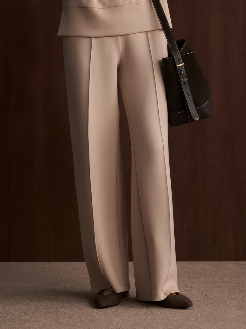The Wide Leg Pant 30 - Mushroom-Varley-Happy on Main