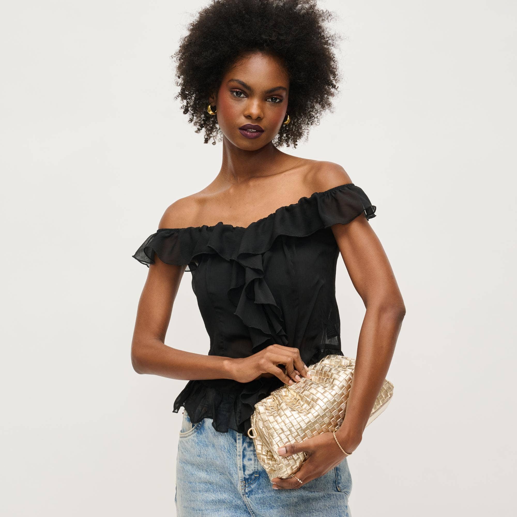 Tate Woven Frame Clutch-Urban Expressions-Happy on Main