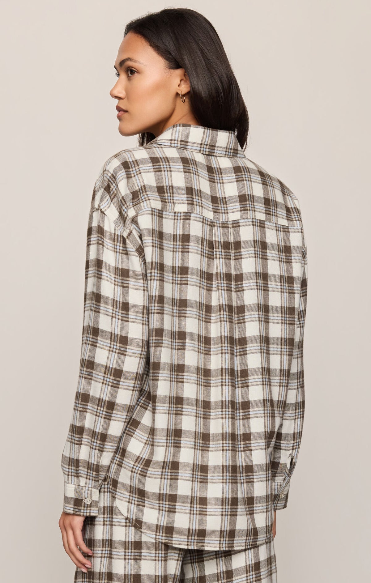 River Plaid Button Up - Cocoa Bean-Z Supply-Happy on Main