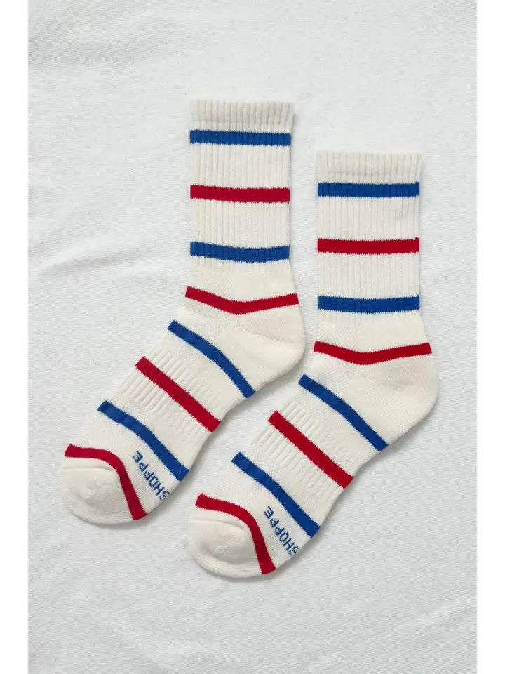 Striped Boyfriend Socks-Misc Accessories-Happy on Main