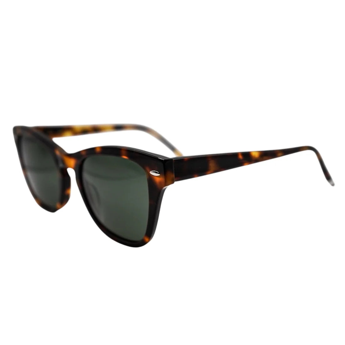 Fenwick Sunglasses - Dark Tortoise / Green Lens-Out East-Happy on Main