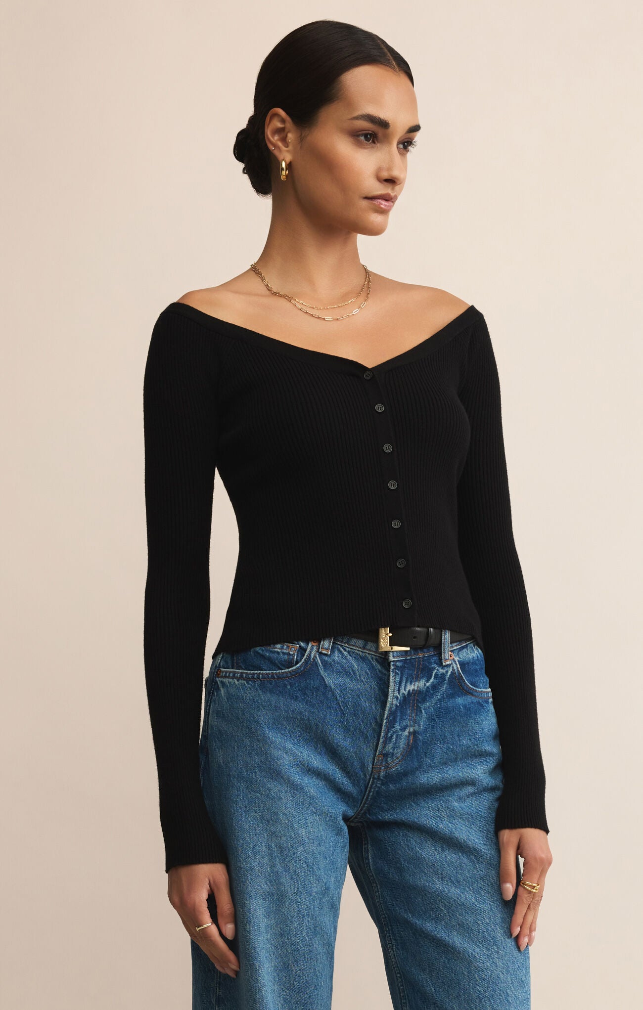 Jovy Sweater Top-Casual Tops-Happy on Main