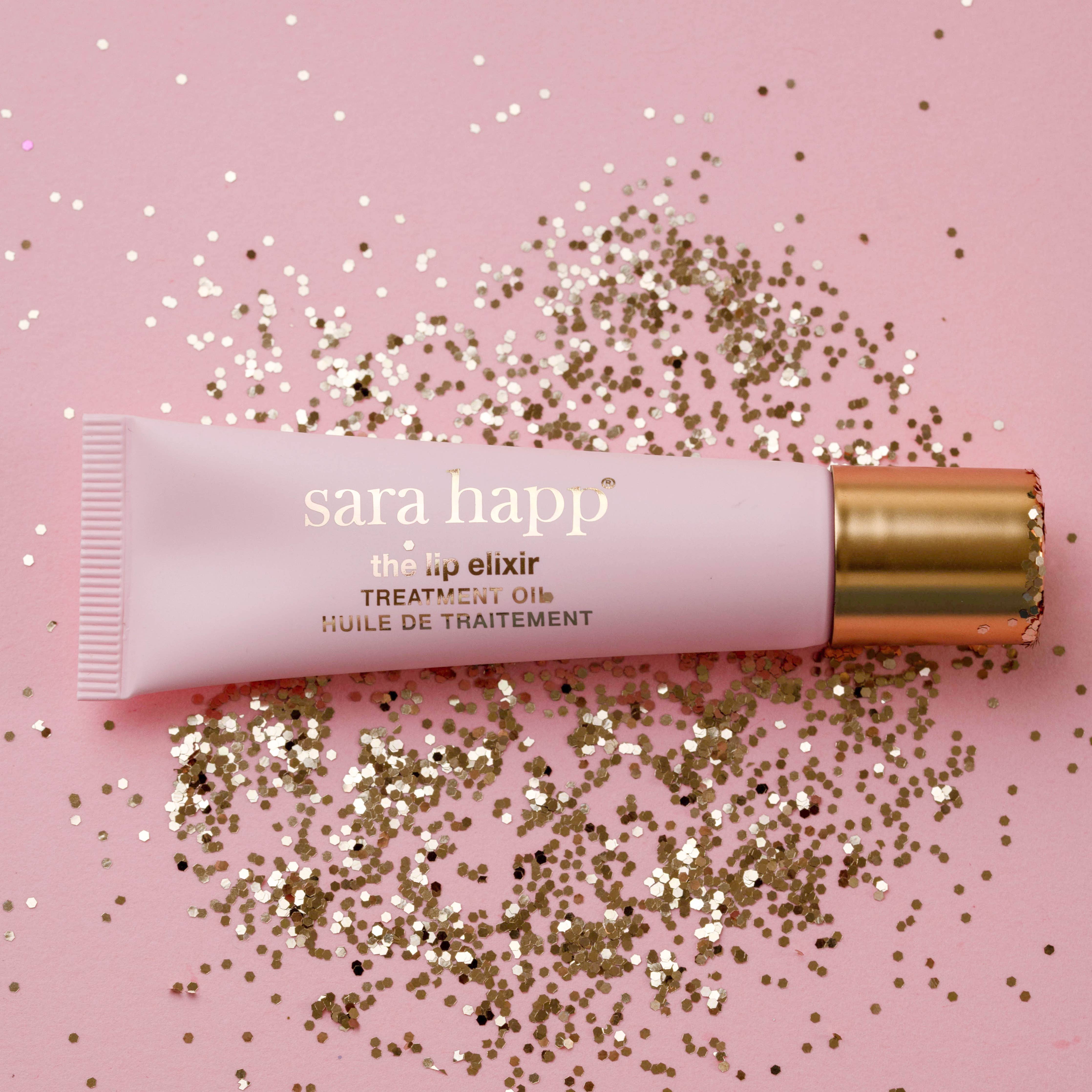 The Lip Elixir - Treatment Oil with Rose Quartz Rollerball-Sara Happ-Happy on Main